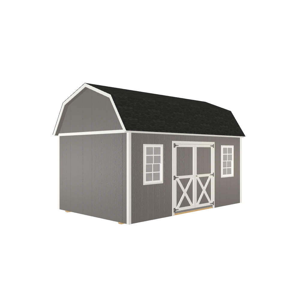 10x16 Lofted Barn with LP Smart Side and Shingle Roof - 810 L