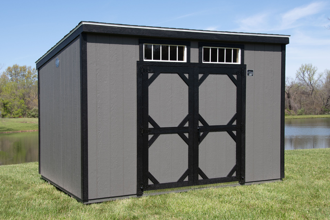 Durable 8x12 Lean-To with LP Smart Side and Metal Roof - 817 C