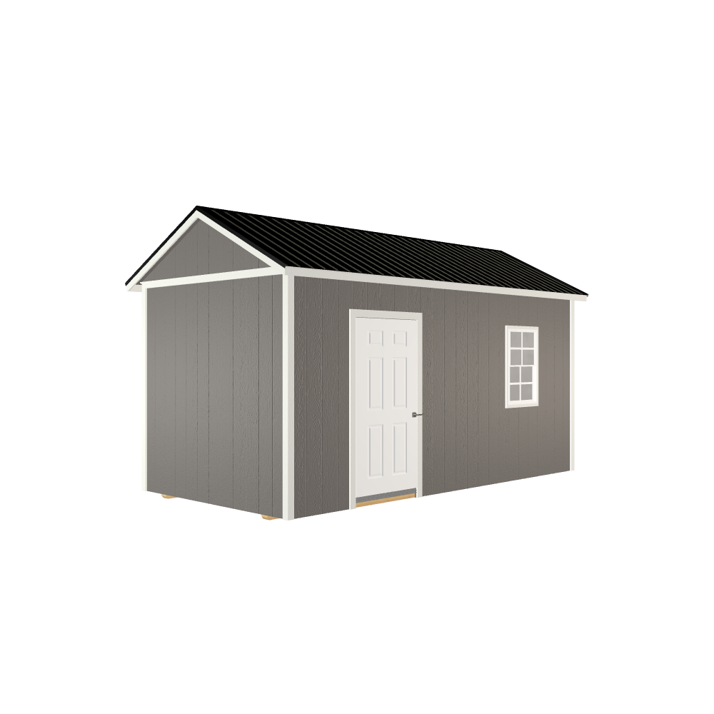 8x16 Utility with LP Smart Side and Metal Roof - 809 L - Robust LP