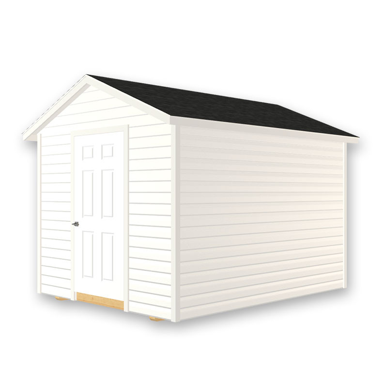 8 by 10 Shed, Wood-Frame Storage Shed