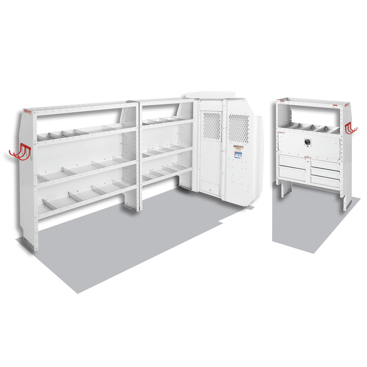 Weather Guard Model 600-8212R Cable/Plumber Van Package, Mid-Roof