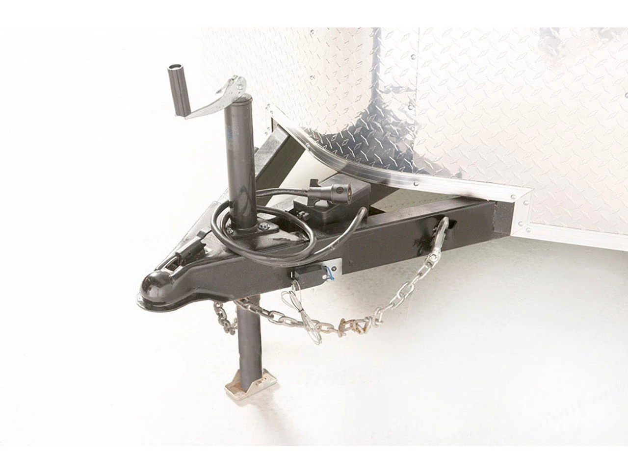 7x16 Cargo Trailer – Enclosed V-Nose with Ramp Door, Tandem Axles, and ...