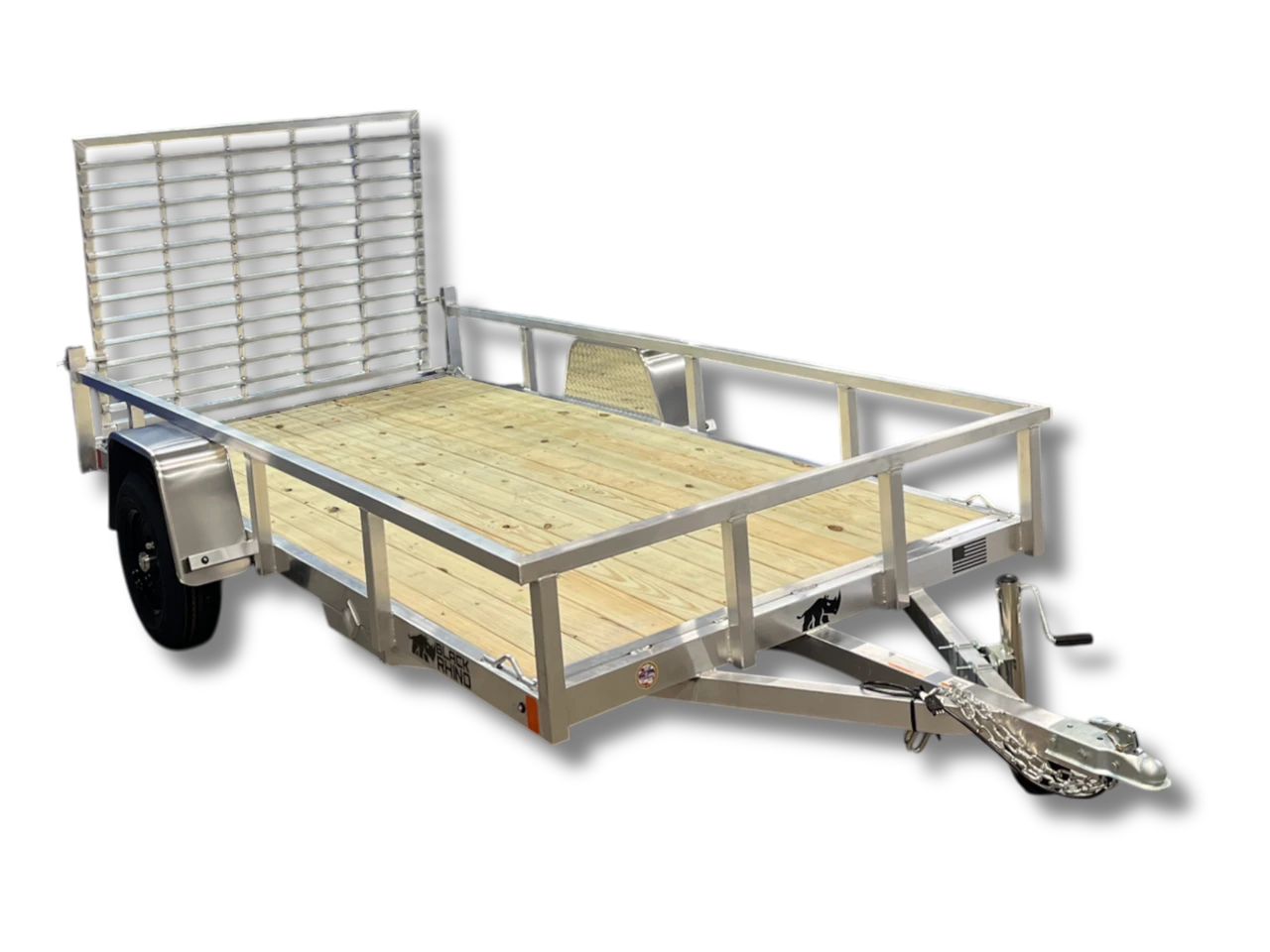 Aluminum Landscape Trailer with 6x12 Aluminum Deck, Single Axle