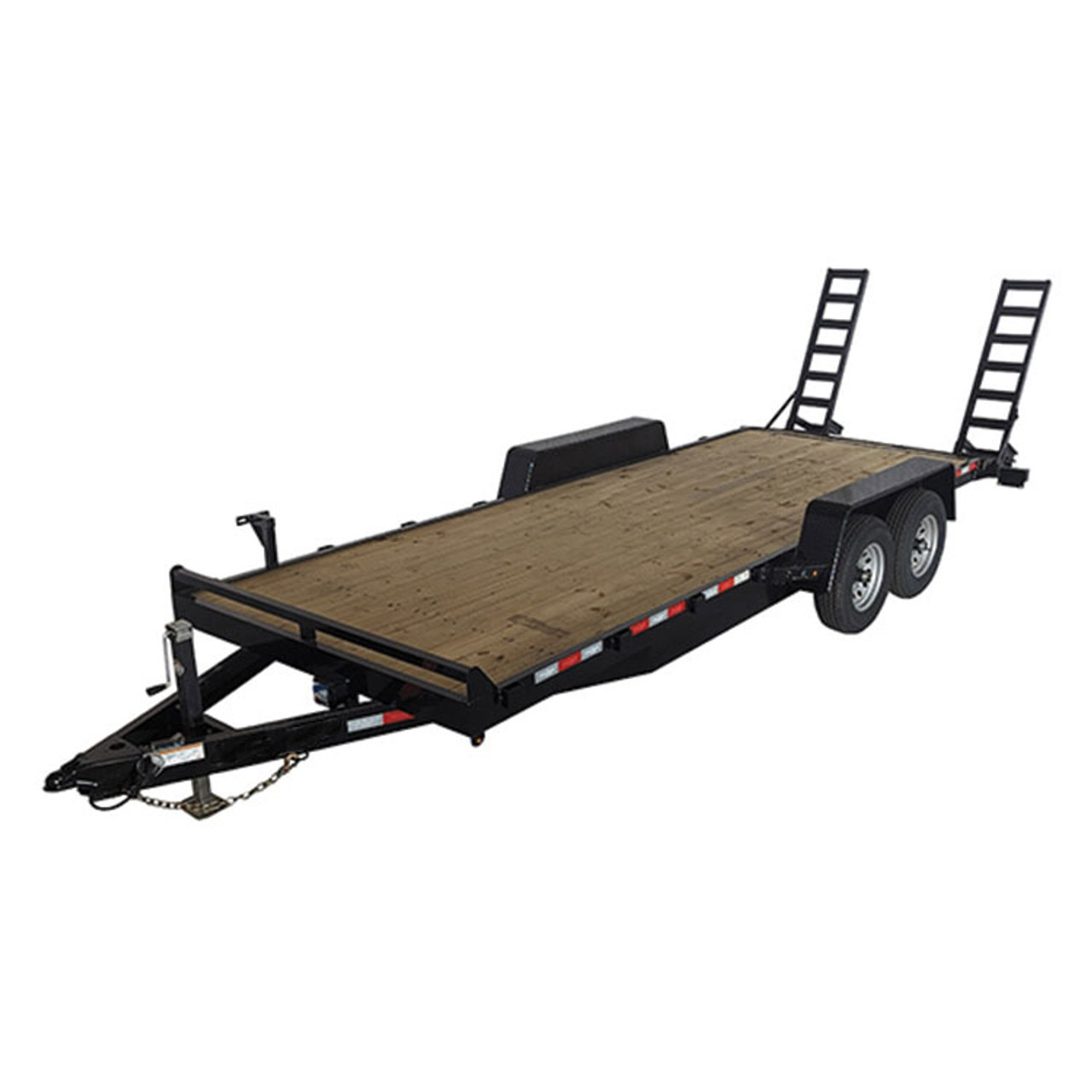 7x18 Utility Trailer – Tandem Axle, 10K GVWR, Rear Ramp, and