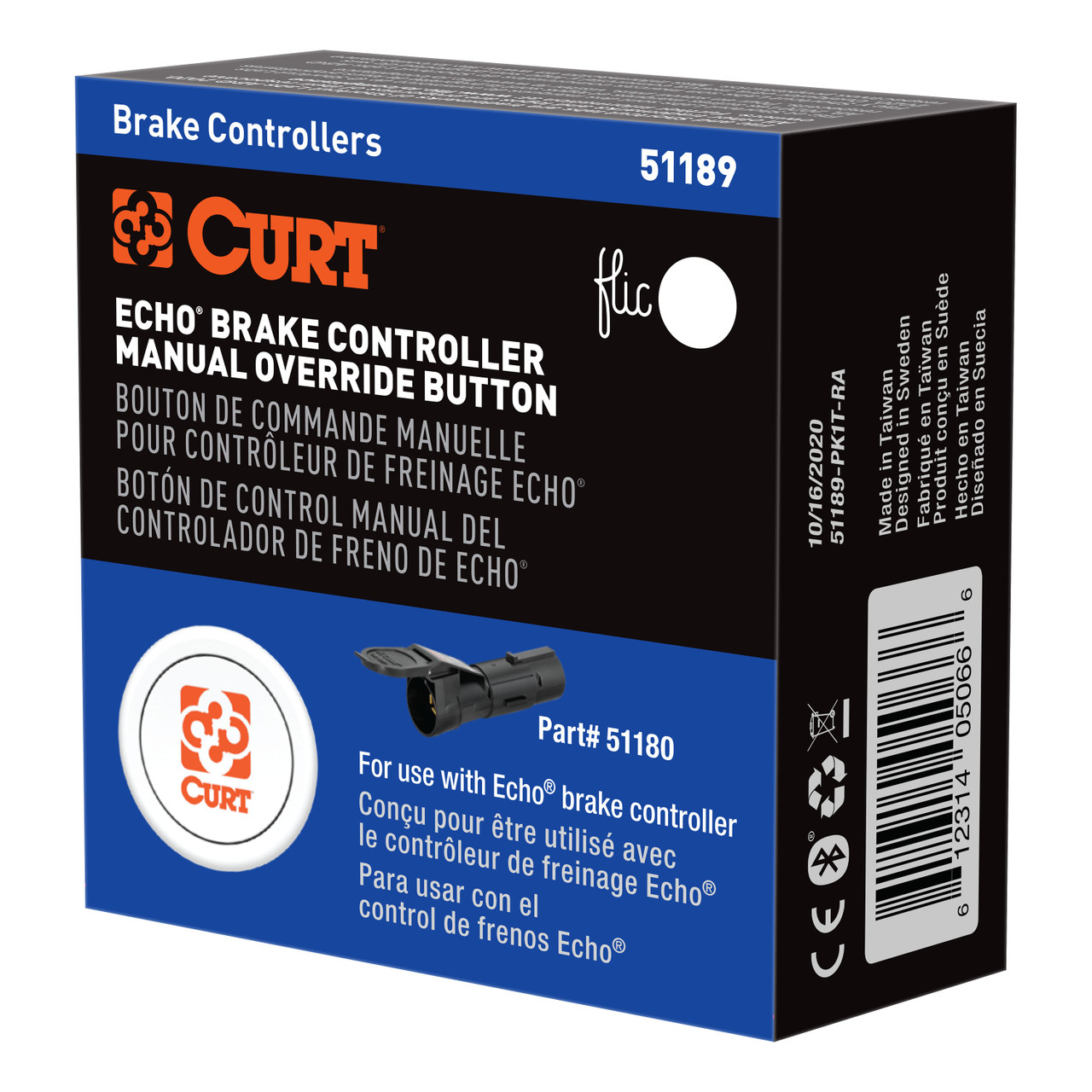CURT Echo Brake Controller Manual Override Button 51189