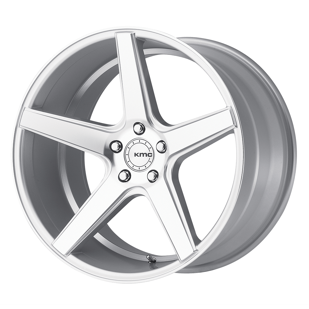KMC KM685 DISTRICT 20X10.5 SILVER MACHINED 5X4.5 - KM