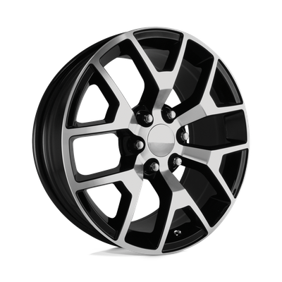 Performance Replicas PR150 20X9 GLOSS BLACK/MACHINED 6X5.5 - 150B-295827