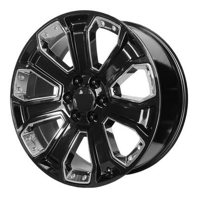 Performance Replicas PR162 22X9 GLOSS BLACK WITH CHROME ACCENTS 6X5.5 - 162GC-2295824
