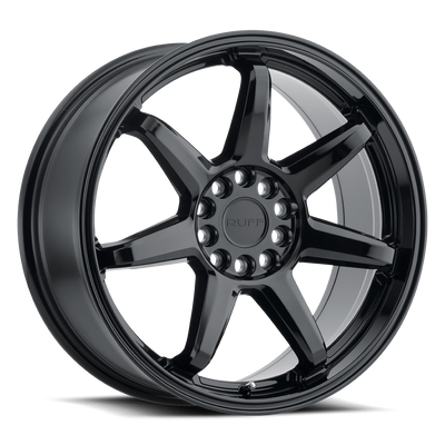 Ruff SHIFT 17X7.5 GLOSS BLACK 5X4.25/4.5 - 1775SFT385D84B72