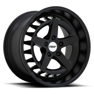 TSW DEGNER 18X10 SEMI GLOSS BLACK 5X112 - 1810DNR405112M66