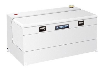 Lund 86510 Steel Liquid Storage Tank 100 Gallon L-Shaped 48-Inch Box/Tank Combo, White Steel