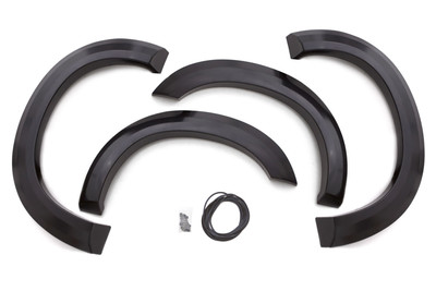 Lund EX311S Elite Series Black Extra Wide Style Smooth Finish 4-Piece Fender Flare Set for 1999-2007 Ford F-250, F-350 (Excludes Dually)