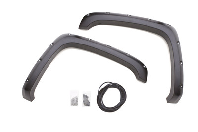 Lund RX109SA Elite Series Black Rivet Style Smooth Finish Front Fender Flares for 2007-2013 Sierra 1500