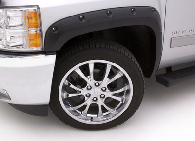 Lund RX117TA Elite Series Black Rivet Style Textured Finish Front Fender Flares for 2014-2015 Sierra 1500