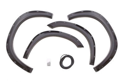 Lund RX202S Elite Series Black Rivet Style Smooth Finish 4-Piece Fender Flare Set for 1994-2001 Dodge Ram 1500; 1994-2002 Ram 2500, 3500 (Excludes Dually)