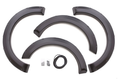 Lund RX312S Elite Series Black Rivet Style Smooth Finish 4-Piece Fender Flare Set for 2009-2014 Ford F-150 (Excludes Raptor and Platinum)