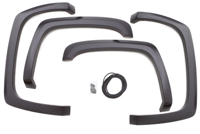 Lund SX103T Elite Series Black Sport Style Textured Finish 4-Piece Fender Flare Set for 99-07 Silverado and Sierra 1500; 01-04 Silverado and Sierra 2500; 01-06 Silverado and Sierra 3500 (Ex Dually/Stepside)
