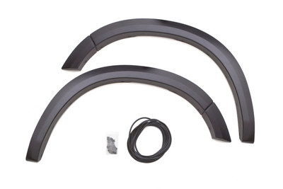 Lund SX203SA Elite Series Black Sport Style Smooth Finish Front Fender Flares for 2002-2008 Dodge Ram 1500; 2003-2009 Ram 2500, 3500 (Excludes Dually)
