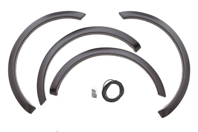 Lund SX311S Elite Series Black Sport Style Smooth Finish 4-Piece Fender Flare Set for 1999-2007 Ford F-250, F-350 (Excludes Dually)