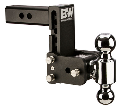 TS10038B B&W TOW AND STOW DUAL BALL 2 ADJ BALL MOUNT 5 DROP/5-1/2 RISE, BLACK TS10038B B&W TOW AND STOW DUAL BALL 2 ADJ BALL MOUNT 5 DROP/5-1/2 RISE, BLACK