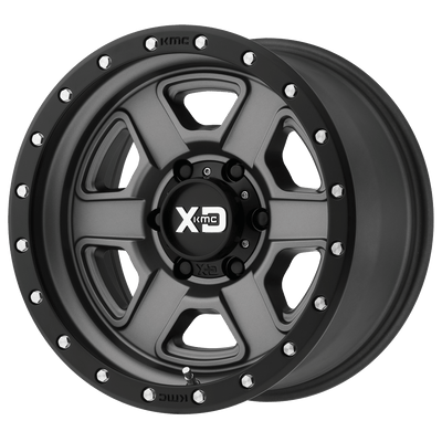 XD XD133 FUSION OFF-ROAD 17X9 SATIN GRAY WITH SATIN BLACK LIP 8X180 - XD13379088412N
