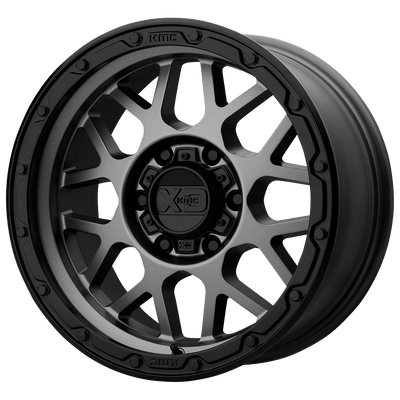 XD XD135 GRENADE OR 17X9 MATTE GRAY MATTE BLACK LIP 8X180 - XD13579088418