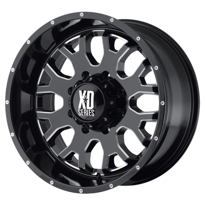 XD XD808 MENACE 17X9 GLOSS BLACK WITH MILLED ACCENTS 5X5.0 - XD80879050300