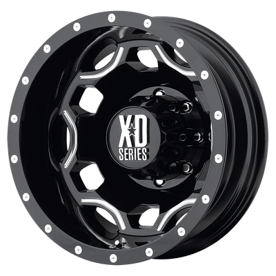 XD XD814 CRUX 17X6 GLOSS BLACK WITH MILLED ACCENTS 8X200 - XD81476082394N