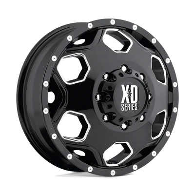 XD XD815 BATALLION 22X8.25 GLOSS BLACK WITH MILLED ACCENTS 8X6.5 - XD81522880397