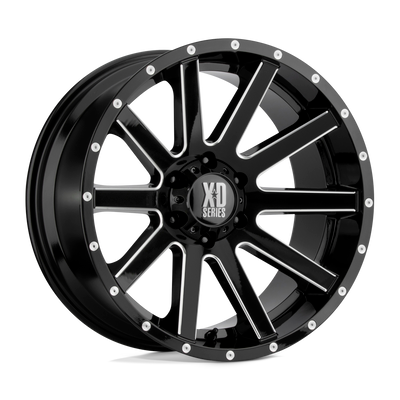 XD XD818 HEIST 17X8 GLOSS BLACK MILLED 5X5.0 - XD81878050335 XD XD818 HEIST 17X8 GLOSS BLACK MILLED 5X5.0 - XD81878050335