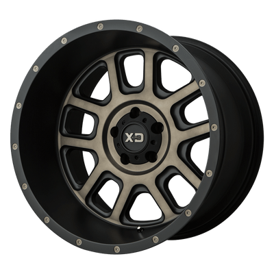 XD XD828 DELTA 20X9 MATTE BLACK W/ DARK TINT CLEAR 5X150 - XD82829058918
