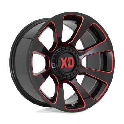 XD XD854 REACTOR 20X10 GLOSS BLACK MILLED WITH RED TINT 5X5.0/5.5 - XD85421035918N