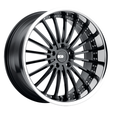 XO NEW YORK 20X8.5 GLOSS BLACK W/ STAINLESS STEEL LIP 5X4.5 - 2085NEW325114B72E