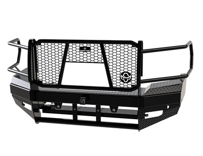Sport Winch-Ready Front Bumper with Grille Guard FBD195BLRC