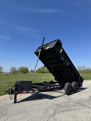 7x14 Dump Trailer with 14,000lb Load Capacity - 598CR 7x14 Dump Trailer with 14,000lb Load Capacity - 598CR