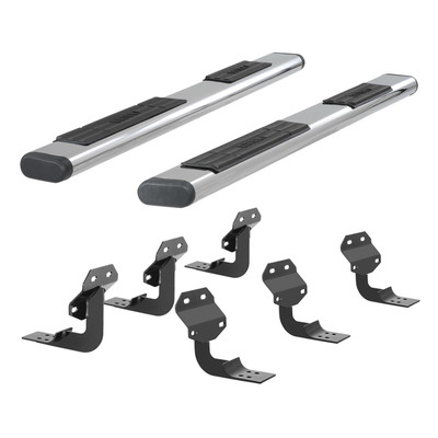 6 Oval Side Bar with Brackets, Polished Stainless 4444011