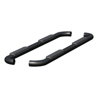 3 Pro Series Round Side Bars Black Textured P205041