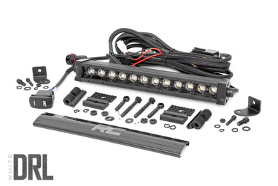 12-inch Cree LED Light Bar - (Single Row | Black Series w/ Cool White DRL) 70712BLDRL