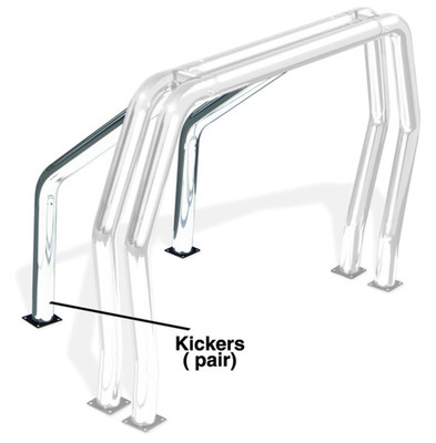 RHINO! Bed Bar Kickers, Chrome 9590C