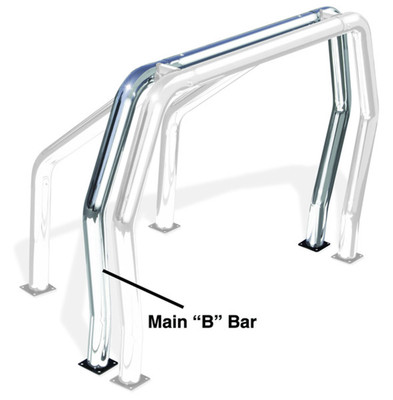 Rear Main B Bed Bar - Stainless 96002PS