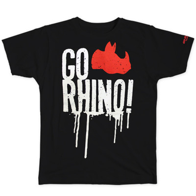 GO RHINO! Paint Drip T-Shirt-S EX0132S