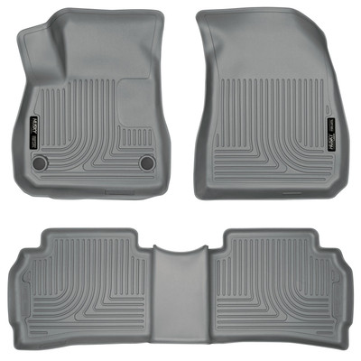 Weatherbeater Series Front & 2nd Seat Floor Liners Grey 99192 Weatherbeater Series Front & 2nd Seat Floor Liners Grey 99192