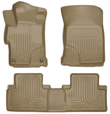 Weatherbeater Series Front & 2nd Seat Floor Liners Tan 99443 Weatherbeater Series Front & 2nd Seat Floor Liners Tan 99443