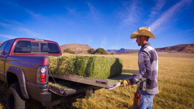 Slide Out Cargo Tray, 1500 lb capacity, 75% ext 6 bearings, Alum Tie-Down Rails CG1500-3630