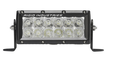RIGID E-Series LED Light, E-Mark Certified, Spot Optic, 6 Inch, Black Housing