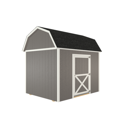 8x10 Lofted Barn with LP Smart Siding and Shingle Roof - 801 C