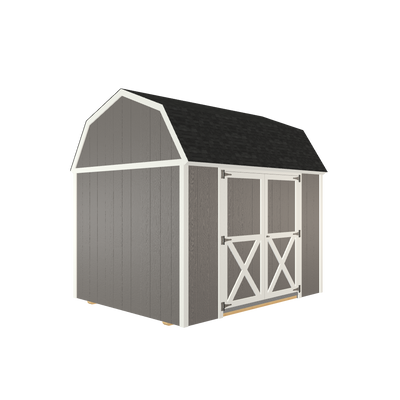 8x10 Lofted Barn with LP Smart Siding and Shingle Roof - 806 C