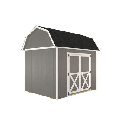 8x10 Lofted Barn with LP Smart Siding and Shingle Roof - 806 L