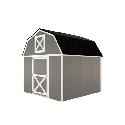 10x10 Lofted Barn with LP Smart Siding and Metal Roof - 800 C