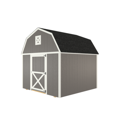 10x10 Lofted Barn with LP Smart Siding and Shingle Roof - 800 C